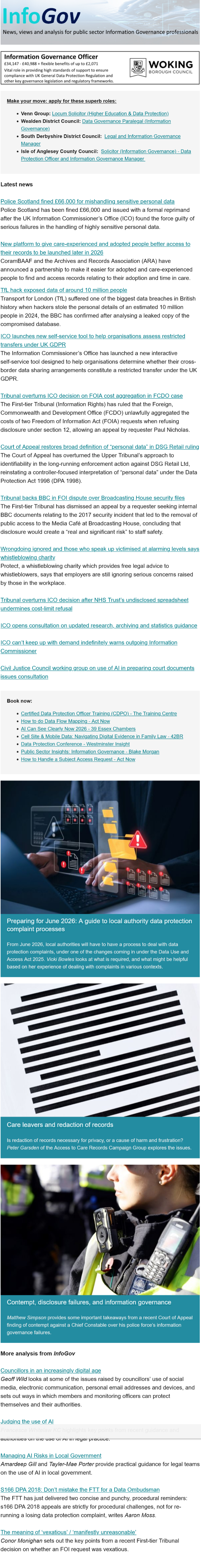 InfoGov Newsletter